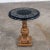 Neoclassic Hollywood RegencyPedestal Side Table Round Gilded Plaster & Black Composit Top For Sale - Image 13 of 13