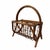 Mid 20th Century Vintage Bent Bamboo and Rattan Magazine Media Rack For Sale - Image 5 of 9