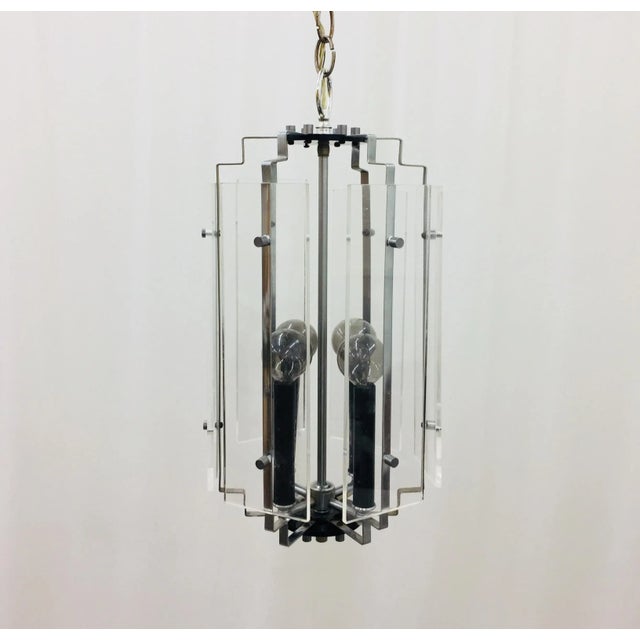 Mid-Century Modern Vintage Mid-Century Modern Hanging Fixture For Sale - Image 3 of 8