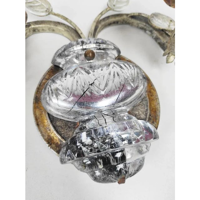 Large Italian Wall Light in the style of Banci or Maison Bagués, 1980s For Sale - Image 9 of 10