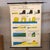 German, scientific, geological, educational, roll-up chart depicting ocean tidal erosion is printed on canvas backed paper...