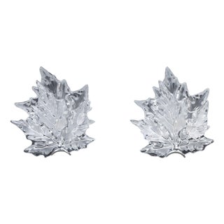Pair of Lalique Crystal and Chrome "Champs Elysees" Wall Sconces For Sale