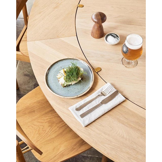 Hector Light Oak Dining Table 120 by Eberhart Furniture For Sale - Image 16 of 17