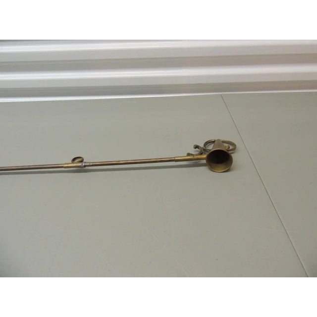 Monumental Brass Candle Snuffer for a Country Chandelier For Sale In Atlanta - Image 6 of 9