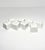 Crate & Barrel Contemporary Crate & Barrel White Porcelain Mini Cube Dice Salt & Pepper Shakers - Set of 8 For Sale - Image 4 of 5