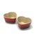 Modern Heart-Shaped Stoneware Ramekins by Le Creuset France - Set of 2 For Sale - Image 3 of 8