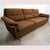 Outstanding and well made Ryesburg Mobler 3 seat sofa by unknown Danish designer. Nice sharp edges and Brown upholstery....