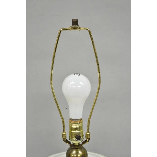 Metal Late 20th Century Paul Hanson French Country Porcelain Jardiniere Butterfly & Flower Table Lamp For Sale - Image 7 of 12