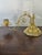 Pair of English 19th Century Brass Piano Candleholders Signed WT&S Ornate 19th century brass piano candleholders featuring...