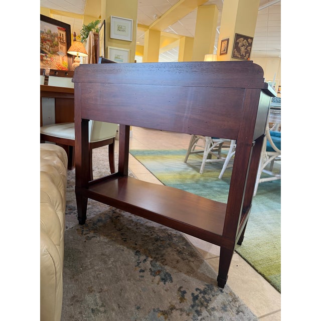 Burnt Umber Baker Furniture Milling Road Mahogany Federal Style Tiered Console / Washstand For Sale - Image 8 of 8