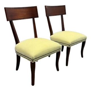 Alexa Hamilton Collection for Hickory Chair Company Blix Side Dining Side Chairs, Pair For Sale