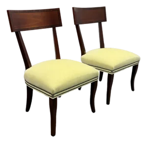 Alexa Hamilton Collection for Hickory Chair Company Blix Side Dining Side Chairs, Pair