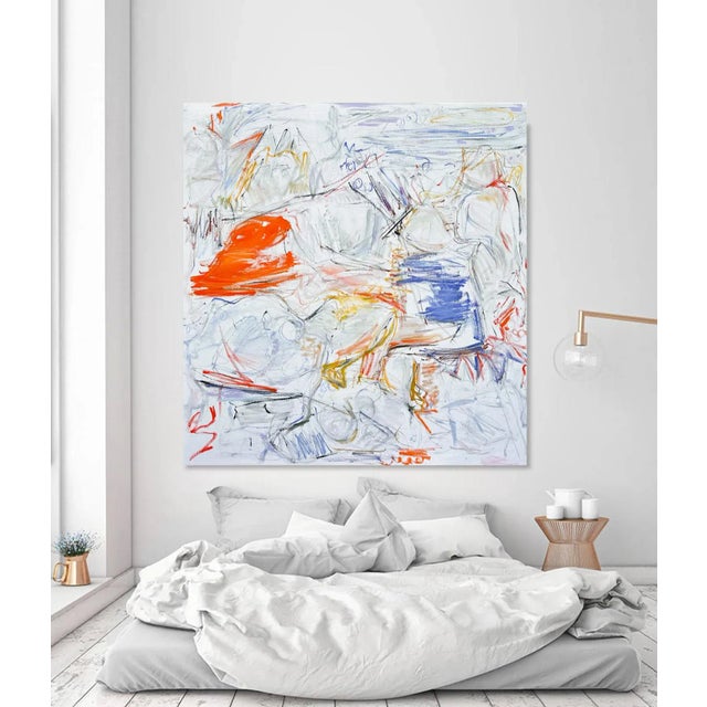 XL "Silent Witness" by Trixie Pitts Abstract Expressionist Oil Painting For Sale - Image 12 of 13