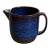 Ceramic Pitcher With Flared Spout and Cobalt Blue Glaze Gefle Kosmos Mid-Century Modern 1960s For Sale