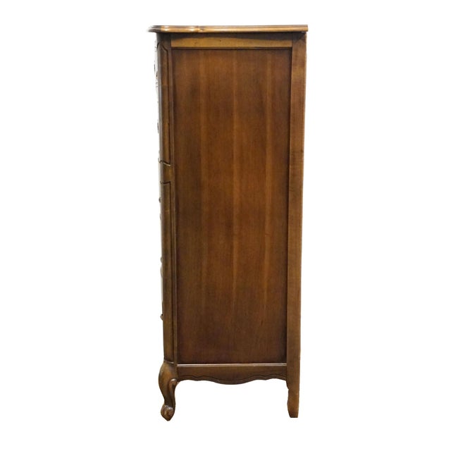 Brown Bassett Furniture Cherry Country French Provincial 38" Chest of Drawers 190-5-A371 For Sale - Image 8 of 11