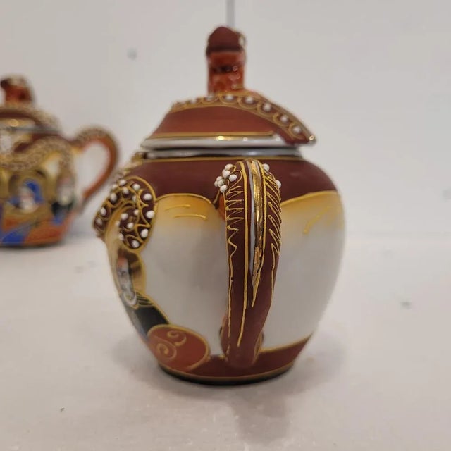 1930s Coffee or Tea Cups in Satsuma Porcelain, 1930s, Set of 15 For Sale - Image 5 of 18