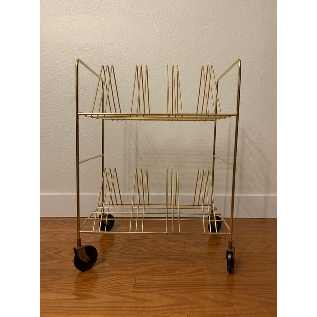 Vintage Brass Vinyl Record Holder Chairish