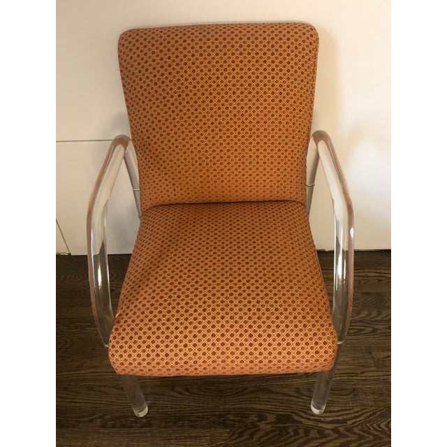 Leon Frost 1970s Leon Frost for Lion in Frost Modern Art Deco Lucite Armchairs Chairs 8 Available For Sale - Image 4 of 6