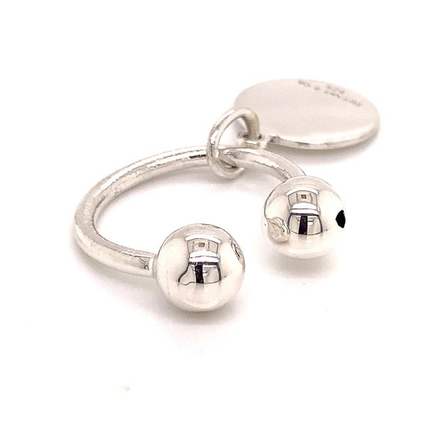 1990s 1990s Tiffany & Co Estate Sterling Silver Keychain 9.2 Grams For Sale - Image 5 of 11