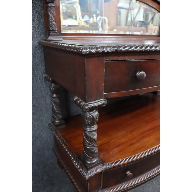 Late 19th Century American Empire Acanthus Carved Mahogany Server For Sale - Image 5 of 8