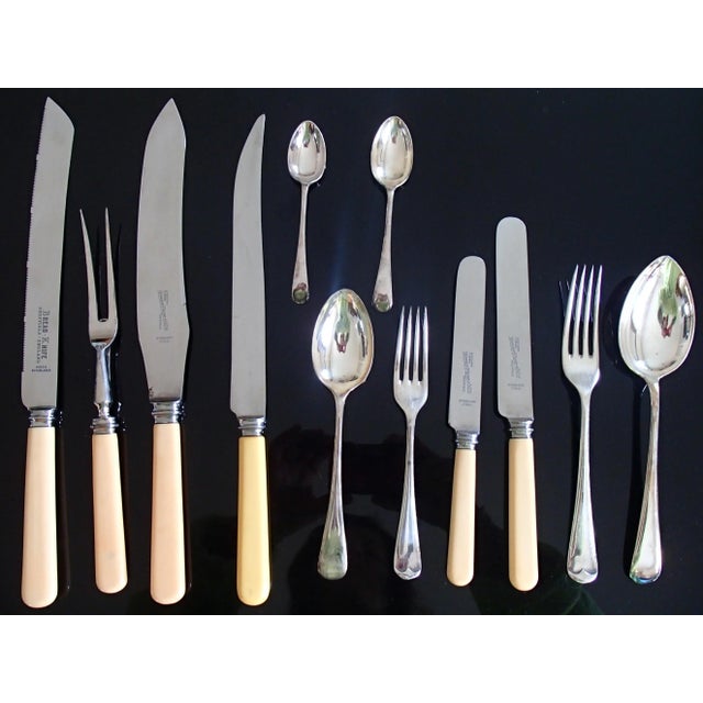 19th Century Oak Table and Cutlery Set from Harrison Fisher & Company For Sale - Image 4 of 13