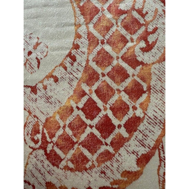 Early 21st Century Pair of Decorative Pillows by Mariano Fortuny, Cotton and Linen, Italy For Sale - Image 5 of 8