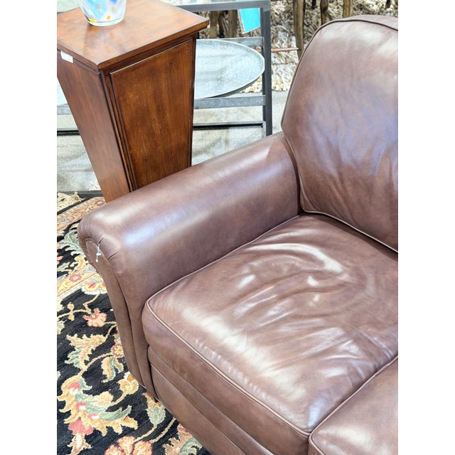 Hancock & Moore City Kip Mocha Leather Sofa For Sale In New York - Image 6 of 10