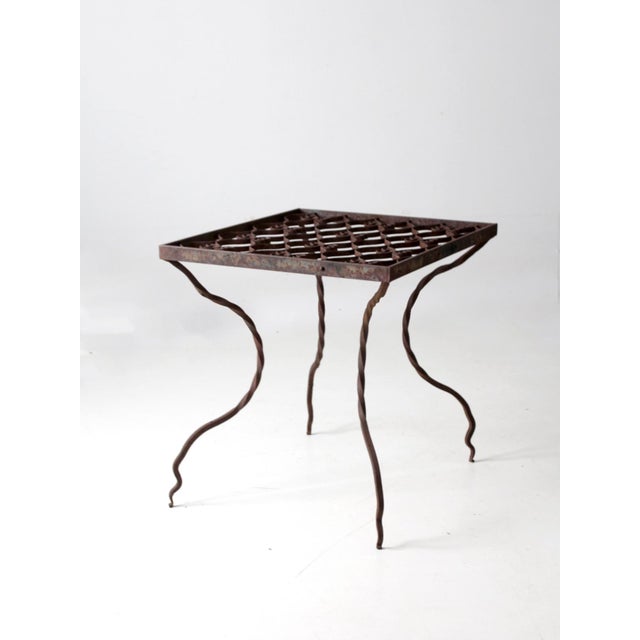Antique Wrought Iron Table For Sale - Image 4 of 12
