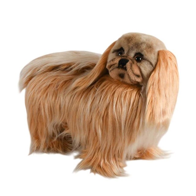 This rare Mid-Century Steiff Studio Size Pekinese Store Model is a striking example of the exceptional craftsmanship and...
