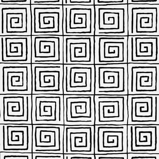 Schumacher Sample - Schumacher X Cristina Buckley Trousdale Wallpaper in Black For Sale - Image 4 of 4