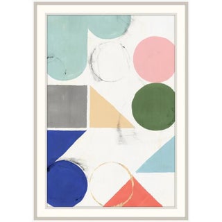 "Fusion I" Framed Giclee Abstract Print 26x38 For Sale