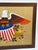 1970s Vintage Americana Folk Art Eagle Crewel Art Framed For Sale - Image 5 of 7