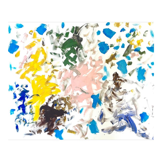 Matthew Izzo Abstract Painting, “Hudson Carnival” - Acrylic Paint on Canvas, 60” X 48” (2023) For Sale