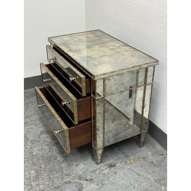 Century Furniture Mirrored Three Drawer Chest For Sale - Image 9 of 12