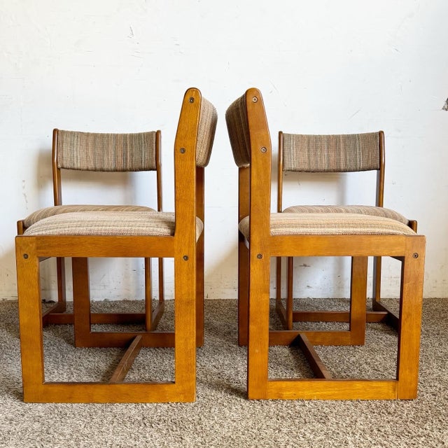 Mid-Century Modern Mid Century Modern Wooden Chairs - Set of 4 For Sale - Image 3 of 9