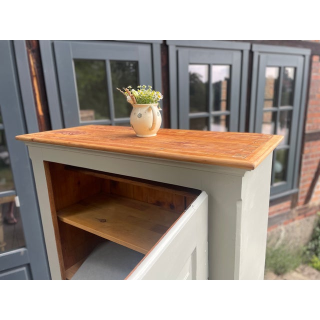 Small Antique Cabinet in Fir, 1890s For Sale - Image 5 of 18