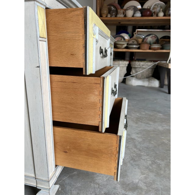 John Widdicomb French Provincial Louis XVI - Style Nine Drawers Painted Dresser/Sold For Sale In Miami - Image 6 of 12