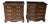 Pair of Drexel Heritage Heirloom Collection Georgian Style Mahogany Nightstands or Chests For Sale