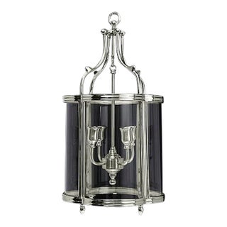 Quatrefoil Lantern in Silver Finish For Sale