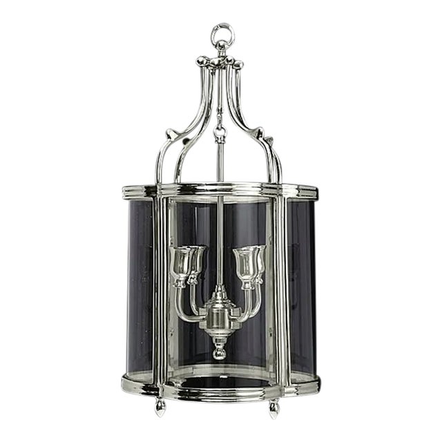 Quatrefoil Lantern in Silver Finish For Sale