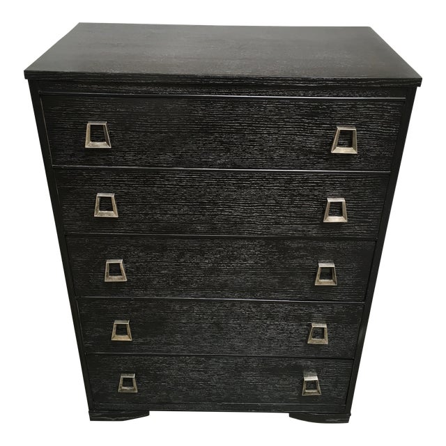 1940s Vintage Paul Frankl Cerused Oak Chest Of Drawers Chairish