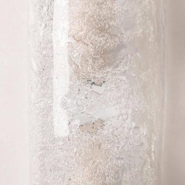 Ice Glass Wall Light Fixture from Hillebrand, Germany, 1960s For Sale - Image 10 of 18
