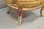 Wood Vintage French Louis XV Style Cream and Red Painted Low Boudoir Fauteuil Chair For Sale - Image 7 of 12