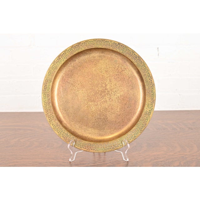 Tiffany Studios New York Bronze Doré Plate or Charger For Sale - Image 11 of 11