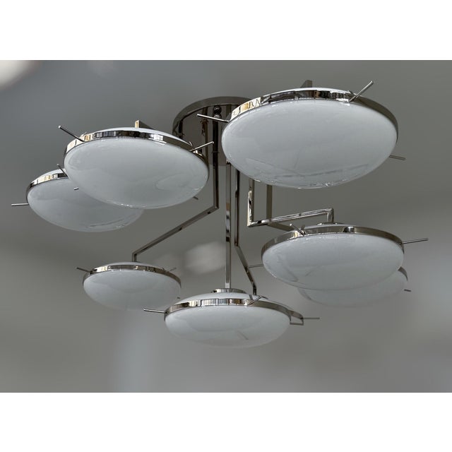 Not Yet Made - Made To Order 21st Century Astro Murano Flush Mount by Fabio LTD For Sale - Image 5 of 10