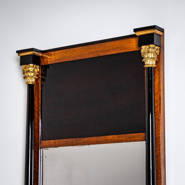Black Biedermeier Pier Mirror, 1810s For Sale - Image 8 of 9