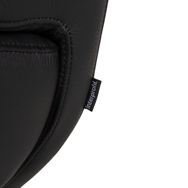 Rocky Lounge Chair in Black Leather from IP Design For Sale - Image 15 of 18