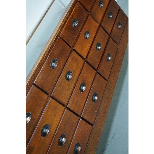 Wood English Beech and Glass Shop Counter Cabinet, 1920s For Sale - Image 7 of 18