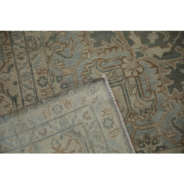 1950s Vintage Persian Tabriz Arrowed Medallion Wool Carpet For Sale In New York - Image 6 of 12