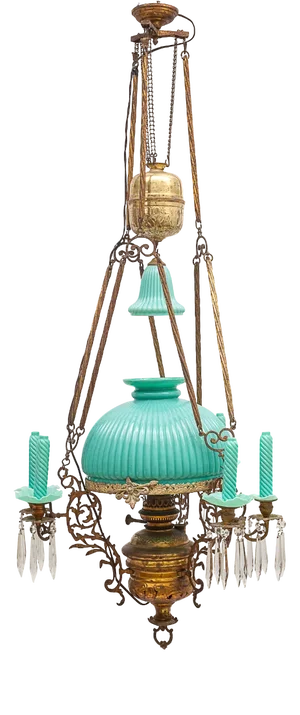 Raise-Lower Suspension Chandelier, 1890s